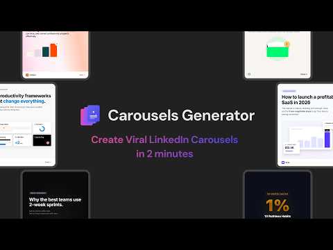 Carousels Generator 소개 영상