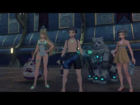 Xenoblade Chronicles 2 Swimsuit Edition Cutscene 067 - Esteemed Merchant's Involvement