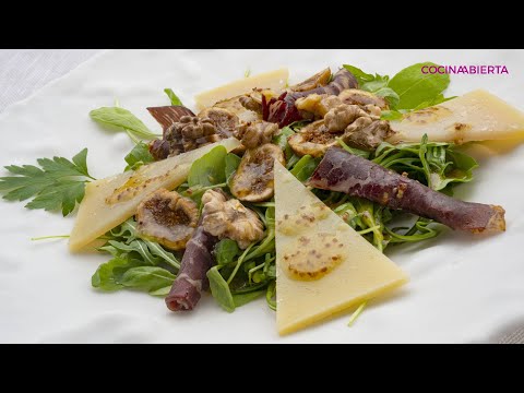 Ensalada de queso, cecina y nueces: tu ensalada de Otoño con Arguiñano