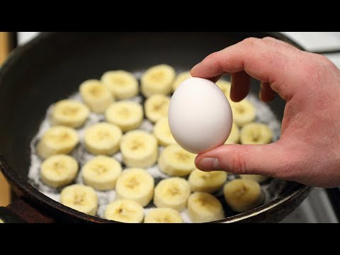 Banana Pie - Famous cake with one egg - Cake recipe