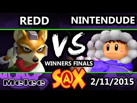S@X - Nintendude (Ice Climbers) Vs. VGBC | Redd (Fox) SSBM Winners Finals - Smash Melee