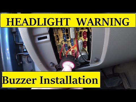 12V Car Light Off Buzzer Control Beeper With 15cm Adapter Cable For Auto Headlamp Reminder Device Black video review thumbnail