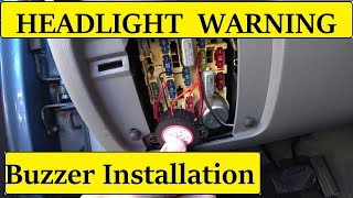 EASY, Headlight reminder buzzer install DIY