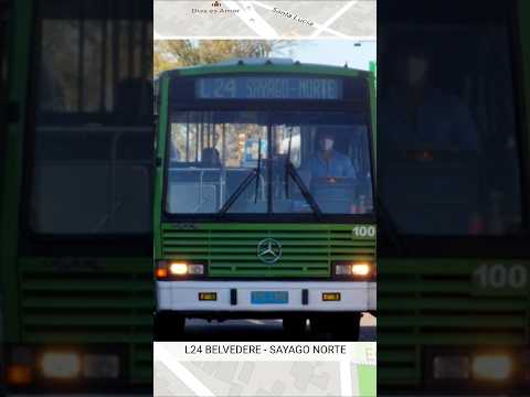 🚌 LÍNEA L24 | BELVEDERE ➡️ SAYAGO NORTE 🇺🇾 | #travelboast #bus #shorts #viralshorts