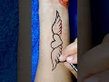 latest heart shape mehndi tattoo design || love mehndi tattoo design #shorts