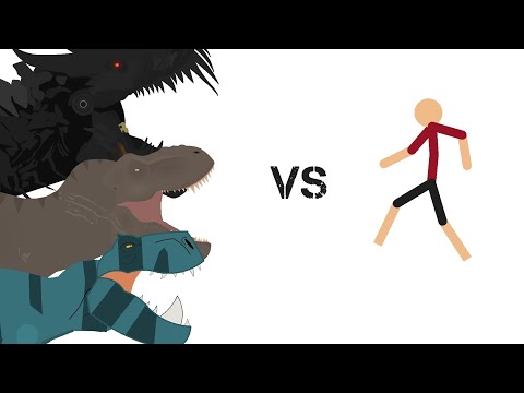 t rex-verse vs human
