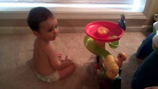 Ollie clapping...and coughing