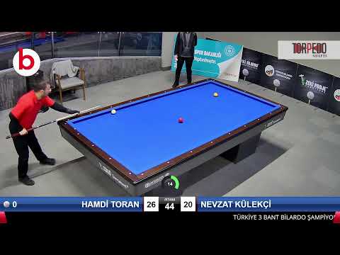 HAMDİ TORAN & NEVZAT KÜLEKÇİ Bilardo Maçı - 2021 YÜKSELME LİGİ-1.TUR