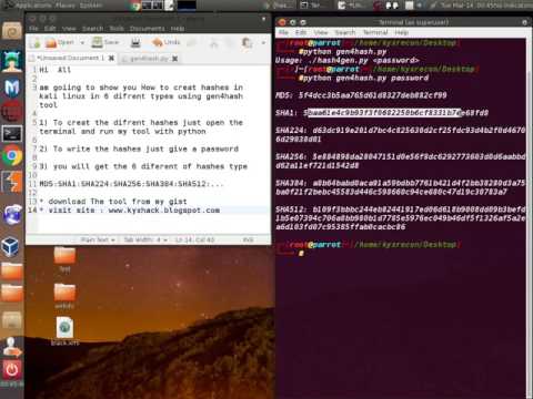 How to use Gen4hash On Linux - Kali Linux / Another tool for generating hash