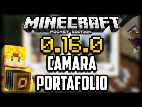 Minecraft PE 0.16.0 - Como Tener la Camara y Portafolio (Album) - Comandos - Pocket Edition Video