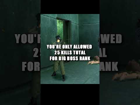 BIG BOSS RANK MISTAKE IN METAL GEAR SOLID! #metalgearsolid