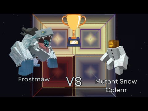 Frostmaw vs Mutant Snow Golem