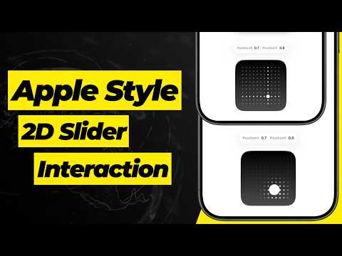 Apple Style 2D Slider Interaction Using SwiftUI | Photos App 2D Positional Slider | Xcode 26 thumbnail