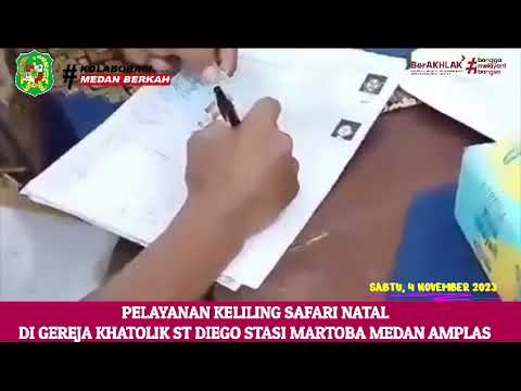Pelayanan Safari Natal di Gereja Katholik ST Diego Martoba Medan Amplas
