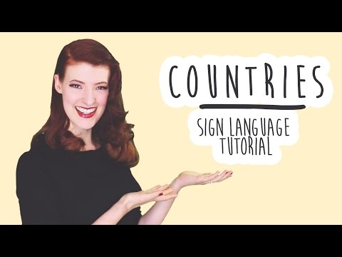 How to Sign Countries in BSL