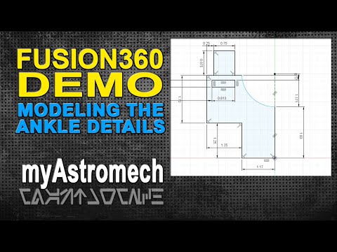 Design the R2 Ankle Details in Fusion 360