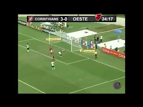 Estréia de Pato no Timão..  Corinthians 5x0 Oeste