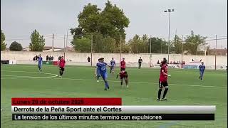 Extracto informativo 20-10-25 derrota de la Peña Sport ante en Cortes