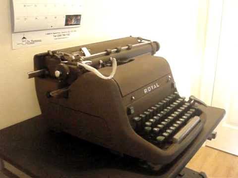 Speed typing on my Royal HH