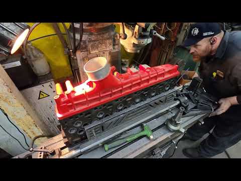Side draft machining on Cummins head PART 1