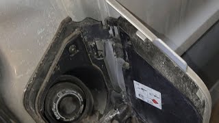 Transit Fuel Door Broken Repair - Save The Cover Replace The Base - Hinge Broken