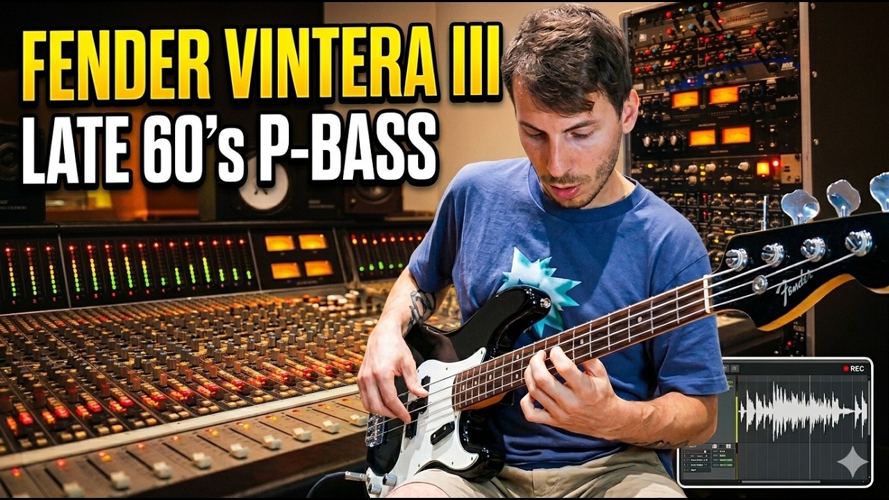 Fender Vintera III late 60's P-Bass // Demo - YouTube