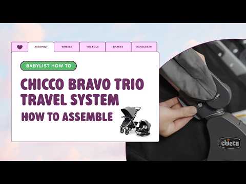 Chicco Bravo Trio Travel System Setup: Step-by-Step Stroller Assembly Guide