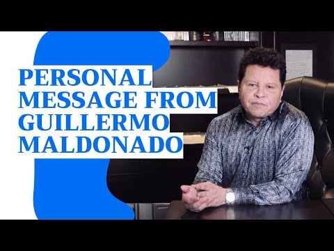 A personal message from Guillermo Maldonado