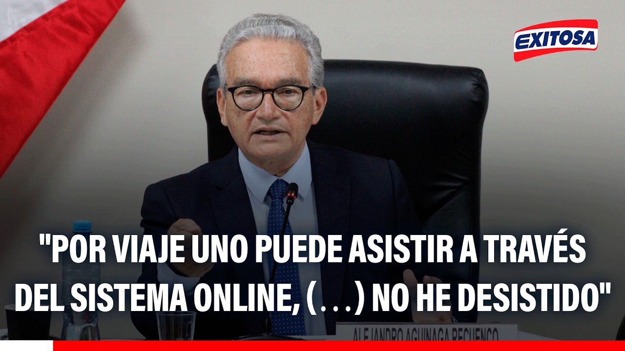 🔴🔵 Alejandro Aguinaga justifica asistencia virtual en el Congreso