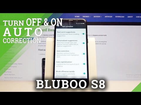 How to Enter Auto Correction Options in BLUBOO S8 – Correct Words