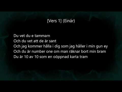 Einar - Fusk feat. K27 (Offical Audio) LYRICS