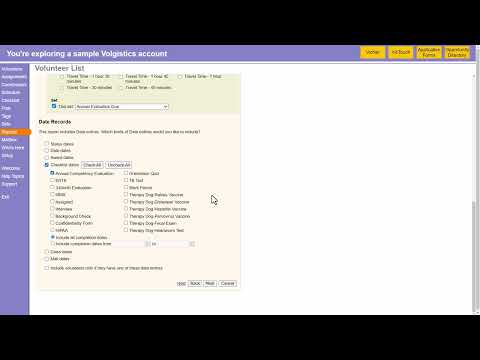 Generate Volunteer Reports | Community Health