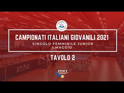 ITALIANI GIOVANILI 2021 - SINGOLO FEMMINILE JUNIOR  - CAMPO 2