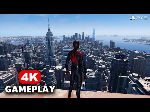 Spider-Man Miles Morales (PS5) Free Roam Gameplay in 4K 60FPS HDR + Ray Tracing