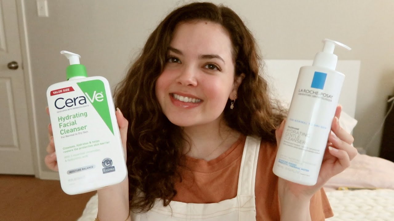 7 Minute Comparison: La-Roche Posay and CeraVe Hydrating Cleanser // @giovannawiseley