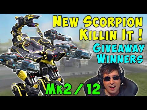 NEW SCORPION Killin' It & Giveaway Winners - War Robots Mk2 Gameplay WR