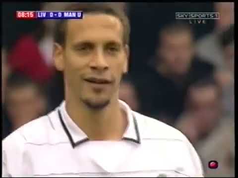 Retro Premier League Football Match 2003-04 Liverpool vs Manchester United