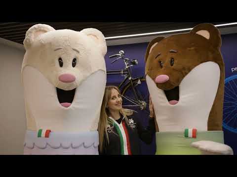 Tina e Milo, le mascotte di Milano Cortina 2026: colleghi per un giorno.