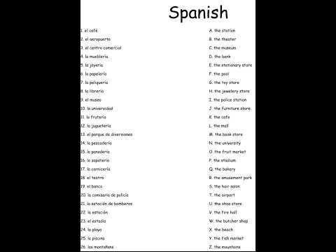 Words in spanish #26 #spanish