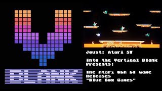 Joust Atari ST Review. Atari USA Blue Box Series