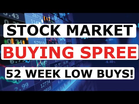 STOCK MARKET END OF THE YEAR BUYING SPREE! BUYING STOCKS AT 52 WEEK LOWS!