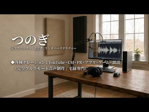 元アナウンサーが様々なトーンで収録します イメージ1