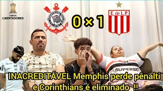 React Reações Corinthians 0 x 1 Estudiantes / Família Rivalidade.