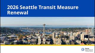 Select Committee on Seattle Transportation Benefit District 6/4/2026