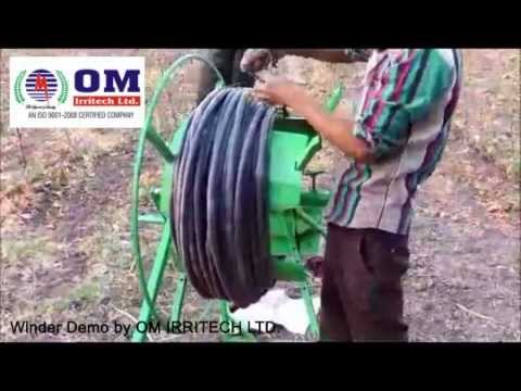 How to wind drip irrigation pipe
