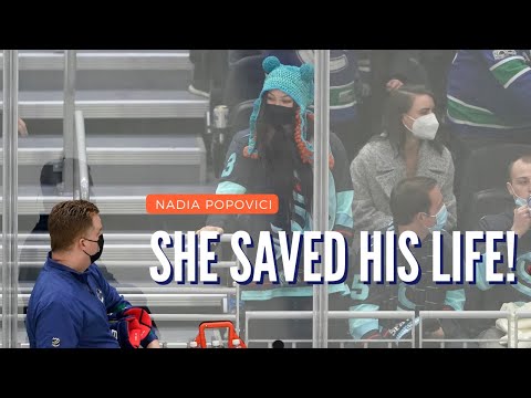 Fan Spots Cancer On Neck At NHL Game | One Good Thing