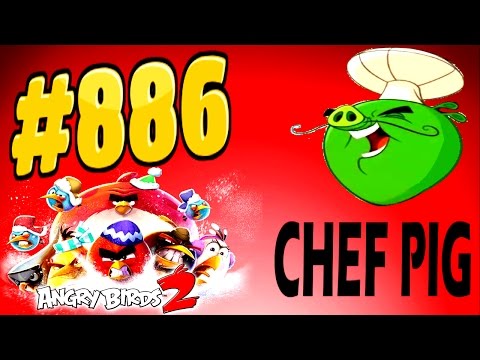 Angry Birds 2-Pig City Porkland Chef Pig Level-886 Three Star Walkthrough