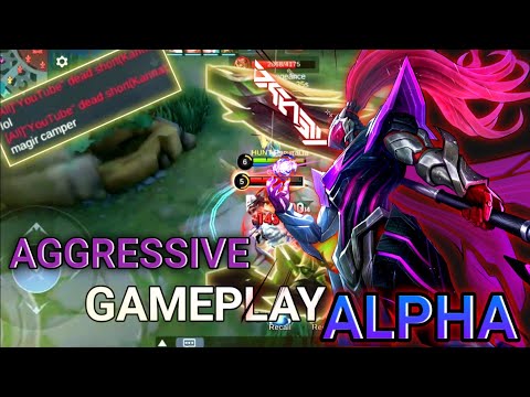 Alpha New Meta ?? Side Lane With Flicker combo ~ mlbb