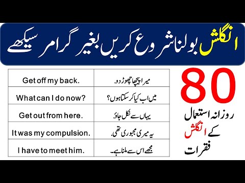 80 Daily use English Sentences with Urdu Translation | English Speaking Practice |@Vocabineer