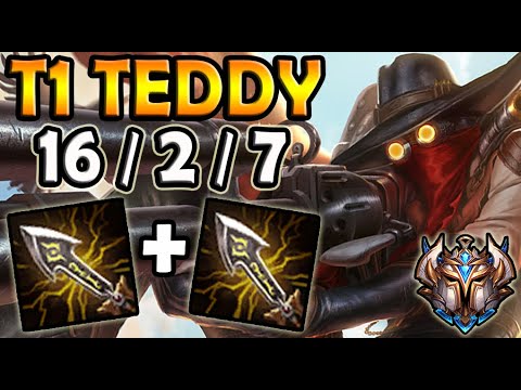 T1 Teddy JHIN ADC vs CAITLYN - Patch 10.15 Ranked Korea ✔️